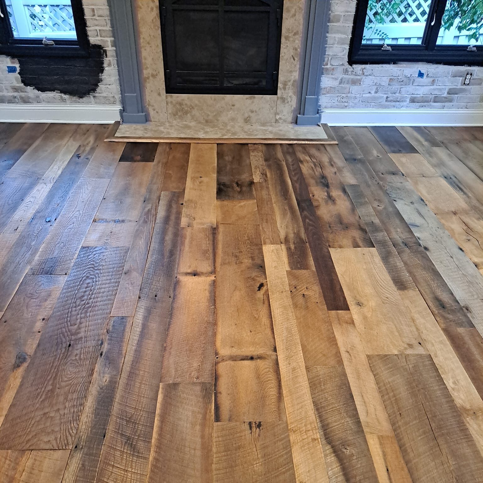 Virgen Floors - Dining room floor installation after